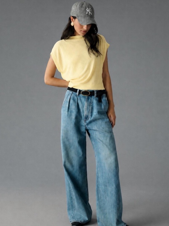 Anthropologie Tops - Anthropologie Sleeveless Funnel Neck Top